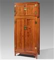 A pair of possibly huanghuali wood compound wardrobes with a top cupboard. 19th/20th century - image-2