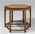 A pair of trapezoid hongmu wood tables. 19th century - image-2