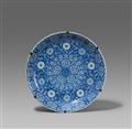 A large blue and white dish. Kangxi period (1662–1722) - image-1