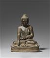 A Mandalay bronze figure of Buddha Shakyamuni. Bronze. Burma.19th century - image-1