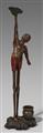 A polychromed wooden figure of an ashinaga (Long Leg). Late 19th century - image-1