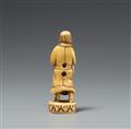 An ivory seal netsuke. 19th century - image-2