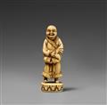 An ivory seal netsuke. 19th century - image-1