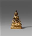 Buddha Amitayus. Bronze, vergoldet. Tibetochinesisch. 18./19. Jh. - image-1