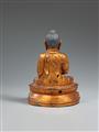 A lacquered and gilt bronze figure of Buddha Shakyamuni. Ming dynasty, 16th/17th century - image-2