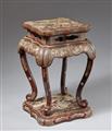 A Ryûkyû lacquer and inlaid mother-of-pearl stand. 18th/19th century - image-2