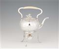 A Berlin silver tea kettle and rechaud. - image-1