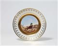 A porcelain plate with a view of the Bronze Horseman - image-1