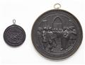 Two cast iron commemorative medallions - image-2