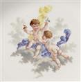 Items from a Berlin KPM porcelain tea service with putti - image-3