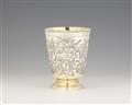 A large Rococo silver beaker - image-1