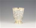 A large Rococo silver beaker - image-2