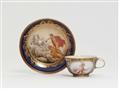 A Meissen porcelain cup and saucer with mythological decor - image-1