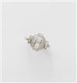 A domed platinum and diamond Art Déco ring. - image-1