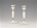 A pair of Mannheim silver candlesticks - image-1