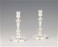 An early pair of Hamburg silver candlesticks - image-1