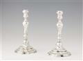 A pair of Ghent silver candlesticks - image-1