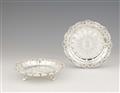 A pair of George II silver salvers made for the 4th Earl of Chesterfield - image-1