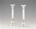 A pair of Zurich silver candlesticks - image-1