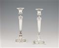 A pair of Warsaw silver candlesticks - image-1