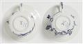 A pair of Meissen porcelain spitoons with Oriental flowers - image-2