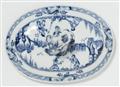 A Meissen porcelain tureen with rare underglaze blue Chinoiserie decor - image-3