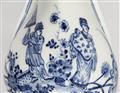 A Meissen porcelain sauce boat with rare underglaze blue Chinoiserie decor - image-2