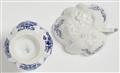A Meissen porcelain sugar caster and leaf-shaped dish - image-3