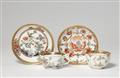 Four items of Meissen porcelain with overpainted underglaze decor - image-1