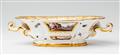 A Meissen porcelain bowl with military scenes - image-1