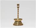 A late Gothic brass candlestick - image-1