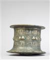 An Islamic mortar with lotus bud reliefs - image-3