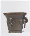 A Gothic single-handled mortar with mascarons - image-1