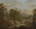 French School 18th century - Two Landscapes with ancient Ruins - image-2