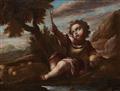 Italian or Spanish School 17th century - The Young John the Baptist with a Lamb and a Cross
The Young John the Baptist with a Lamb and a Fishing Rod - image-2