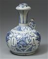 A blue and white flying horse kendi. Wanli period (1572–1620) - image-2