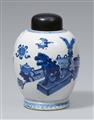 Blau-weißer Ingwertopf (Teedose). Kangxi-Periode (1662–1722) - image-2