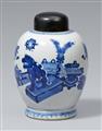 Blau-weißer Ingwertopf (Teedose). Kangxi-Periode (1662–1722) - image-1