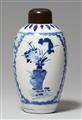 A blue and white ovoid vase. Kangxi period (1662–1722) - image-1