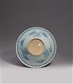 A large blue and white conical bowl. Qianlong period (1735–1796), around 1750/60 - image-2