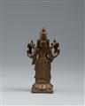 A South Indian copper alloy figure of Vishnu. 17th/19th century - image-3