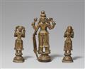 An Indian copper alloy figure group of Virabhadra. Maharashtra/Karnataka. 19th century - image-3