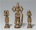 An Indian copper alloy figure group of Virabhadra. Maharashtra/Karnataka. 19th century - image-5