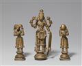 An Indian copper alloy figure group of Virabhadra. Maharashtra/Karnataka. 19th century - image-1