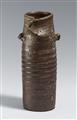 A tall slender vase. Possibly Bizen. Edo period - image-1