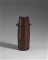 A tall slender vase. Possibly Bizen. Edo period - image-2