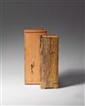 A wood and bamboo ikebana vase. Early 20th century - image-2