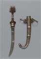 A jambiya/kinjal with scabbard.  Morocco.19th century - image-1