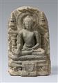 A Pala stone stele of Buddha Shakyamuni. Northeastern India, Bihar. 9th/11th century - image-1