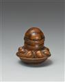 A small boxwood okimono of an octopus in a bowl. 19th century - image-3